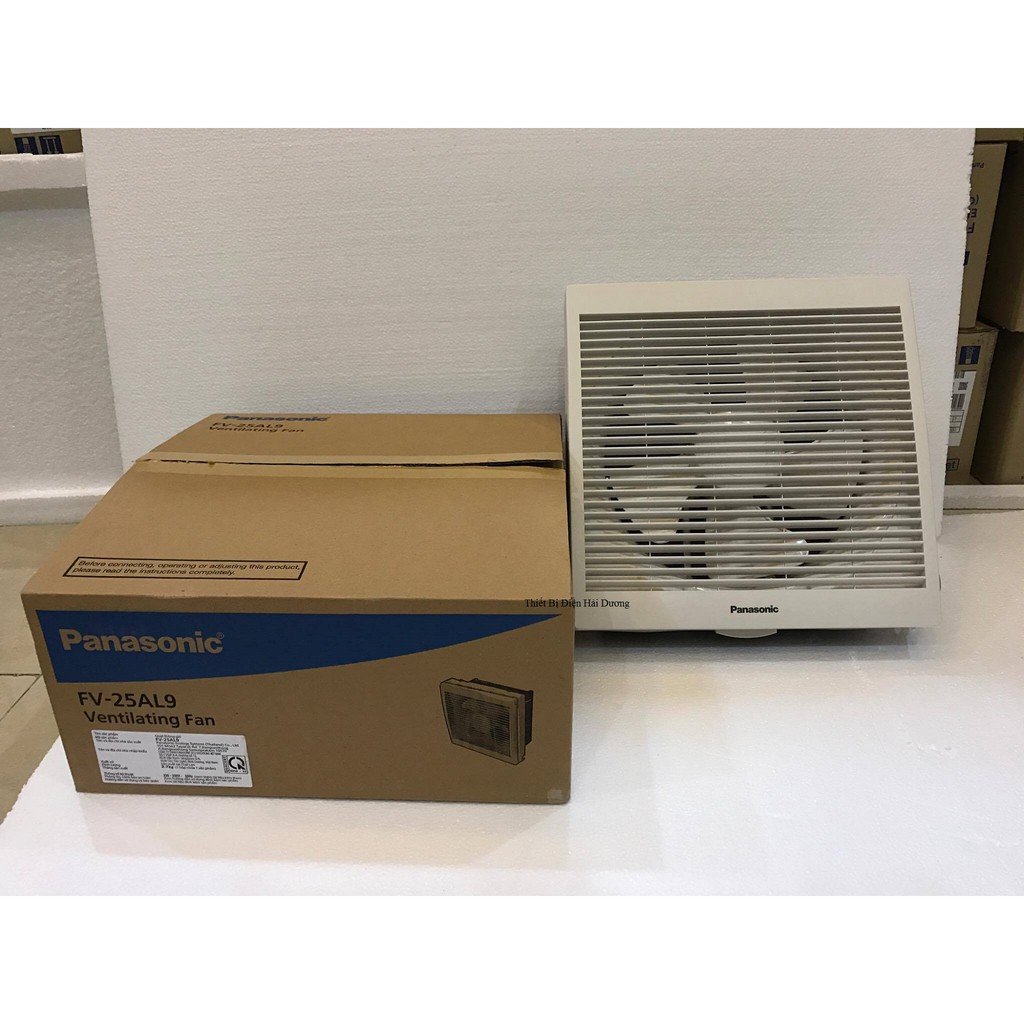 Quạt hút gắn tường Panasonic FV-25AL1 - 1 chiều có màn che(Trắng) - Công suất 29w - Thích hợp để lắp đặt âm tường