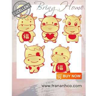 [MẪU MỚI 2021] Bao lì xì Tân Sửu mạ vàng tài lộc