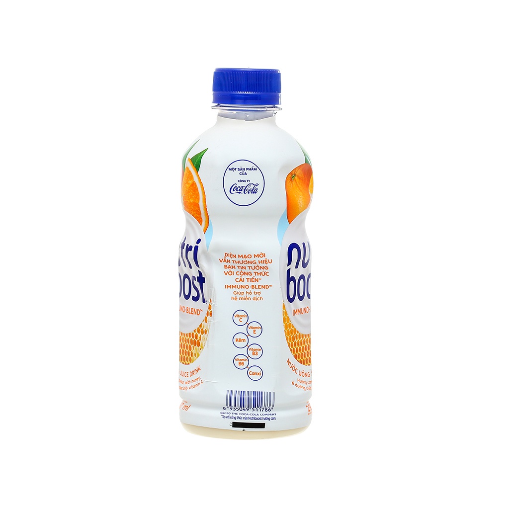 Thùng 24 Chai Sữa NutriBoost Hương Cam 297ml/chai- Sữa trái cây giải khát- Thức uống dinh dưỡng - Cho ngày dài năng động