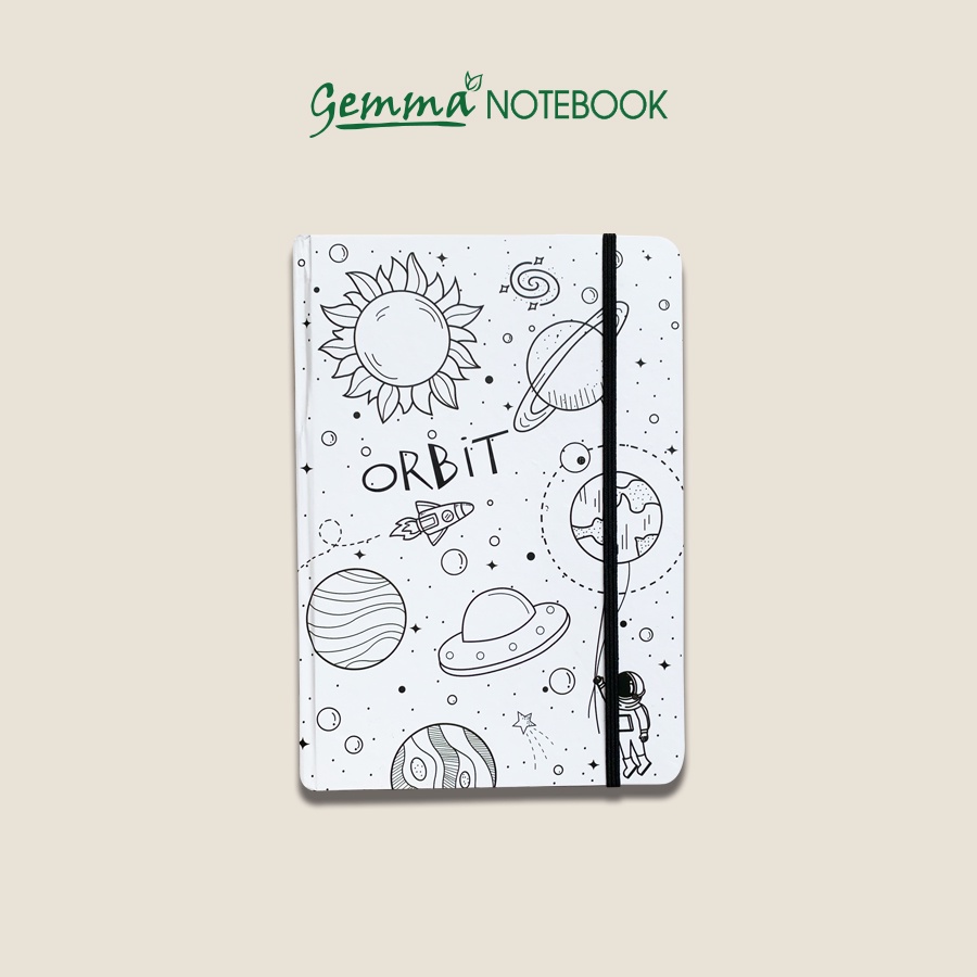 GEMMA NOTEBOOK - Sổ tay bìa cứng A5 - OBI trắng