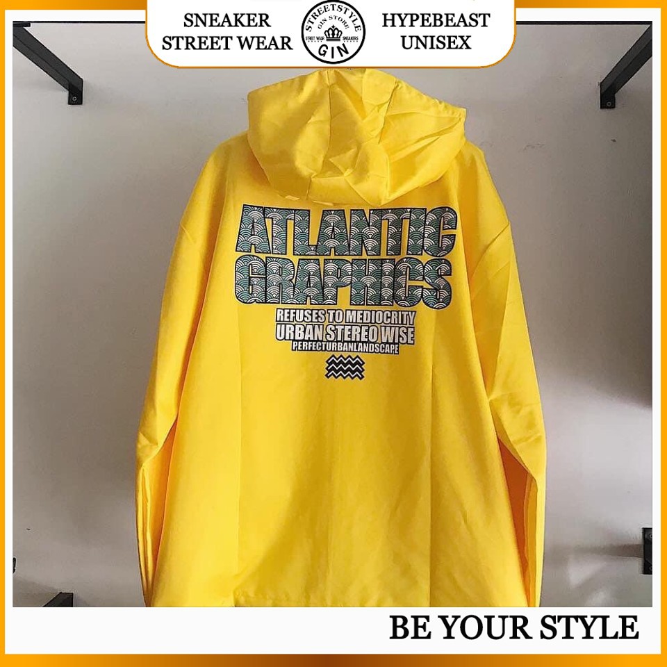 ÁO KHOÁC DÙ FORM RỘNG RAP VÀNG - GIN STORE