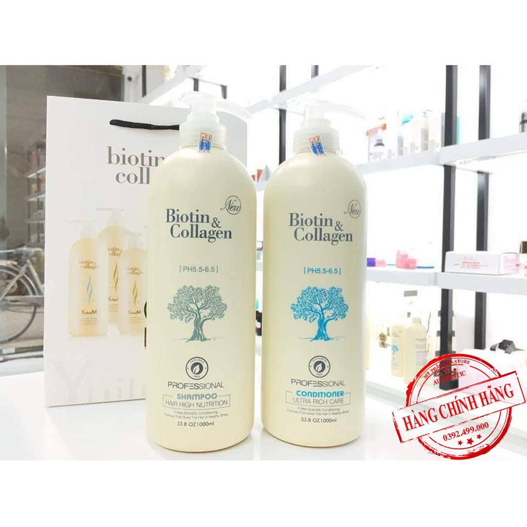 Miễn Ship🔥Cặp Dầu Gội Xả BIOTIN COLLAGEN Trắng 500ml 1000ml |Giảm Rụng Tóc, Phục Hồi Tóc Khô Xơ, Hư Tổn, Chống Gàu, Ngứa | BigBuy360 - bigbuy360.vn