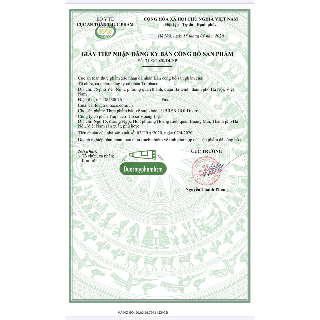 Lubrex Gold – Giúp Bảo Vệ Và Tái Tạo Sụn Khớp, Ngăn Ngừa Thoái Hóa Khớp, Giảm Đau Và Chống Viêm Cơ Xương Khớp