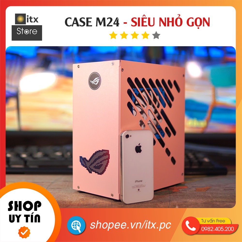 [ITX Store] - Combo Case iTX M24 Siêu Nhỏ Gọn (Case+Riser) | BigBuy360 - bigbuy360.vn