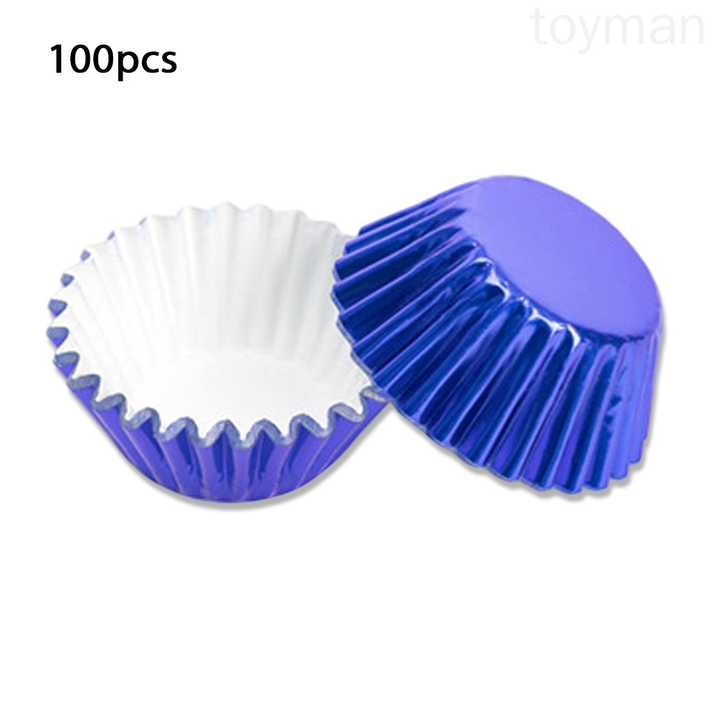 Set 100 khuôn giấy mini làm bánh cupcake chống dính DIY