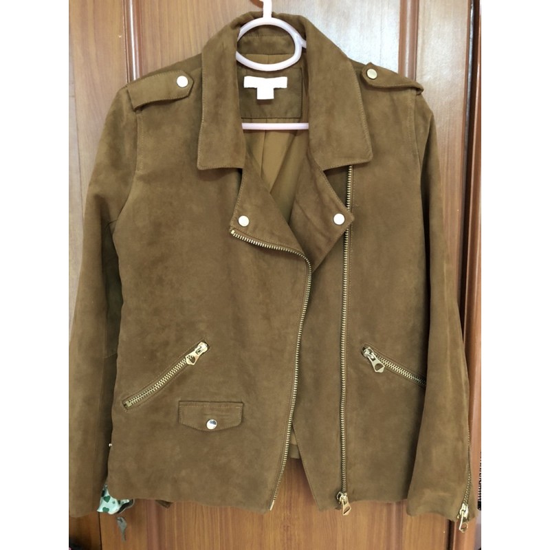 Áo da lộn Hm size M