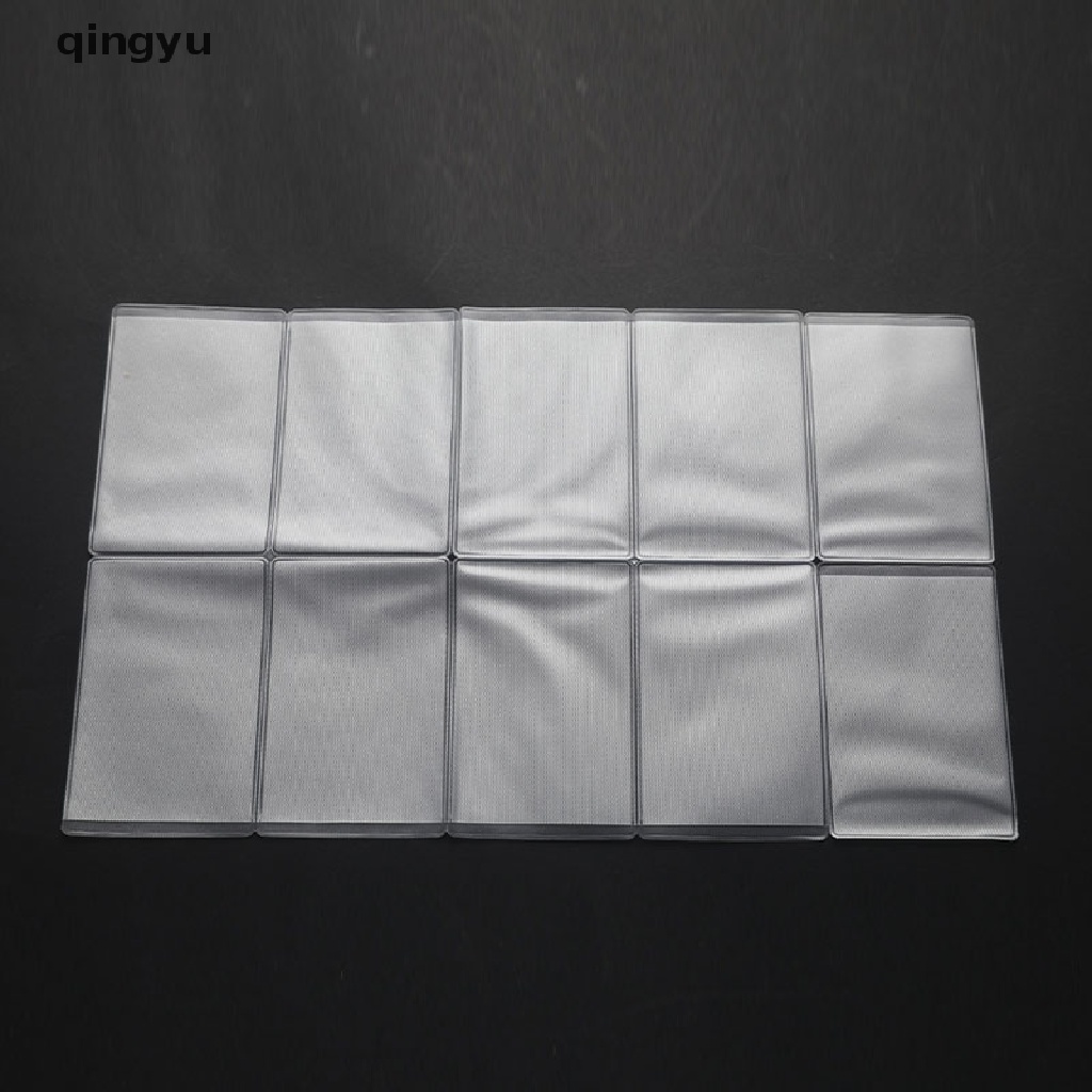 Set 10 Bao Đựng Thẻ Tín Dụng Bằng PVC Trong Suốt Chống Nước