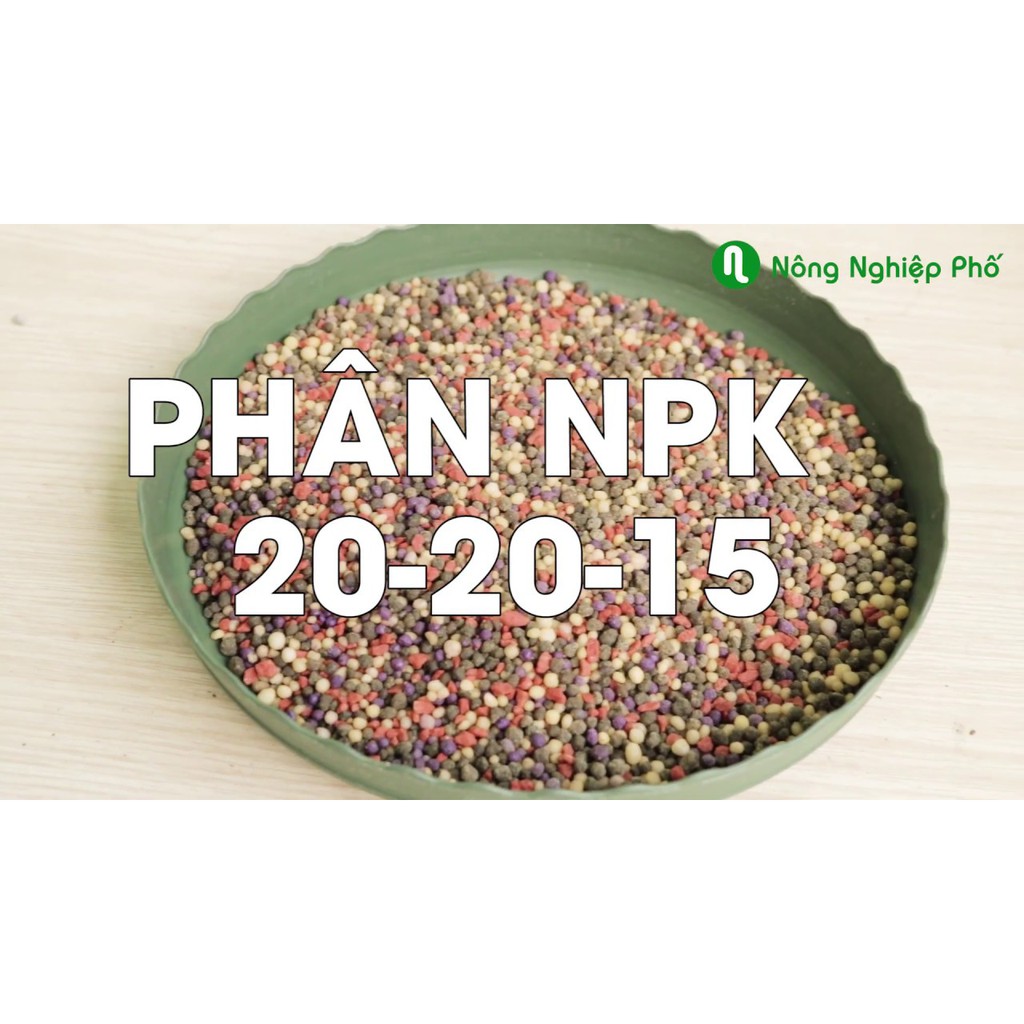 1kg phân bón 3 màu, NPK 20-20-15+te đầu trâu bình điền