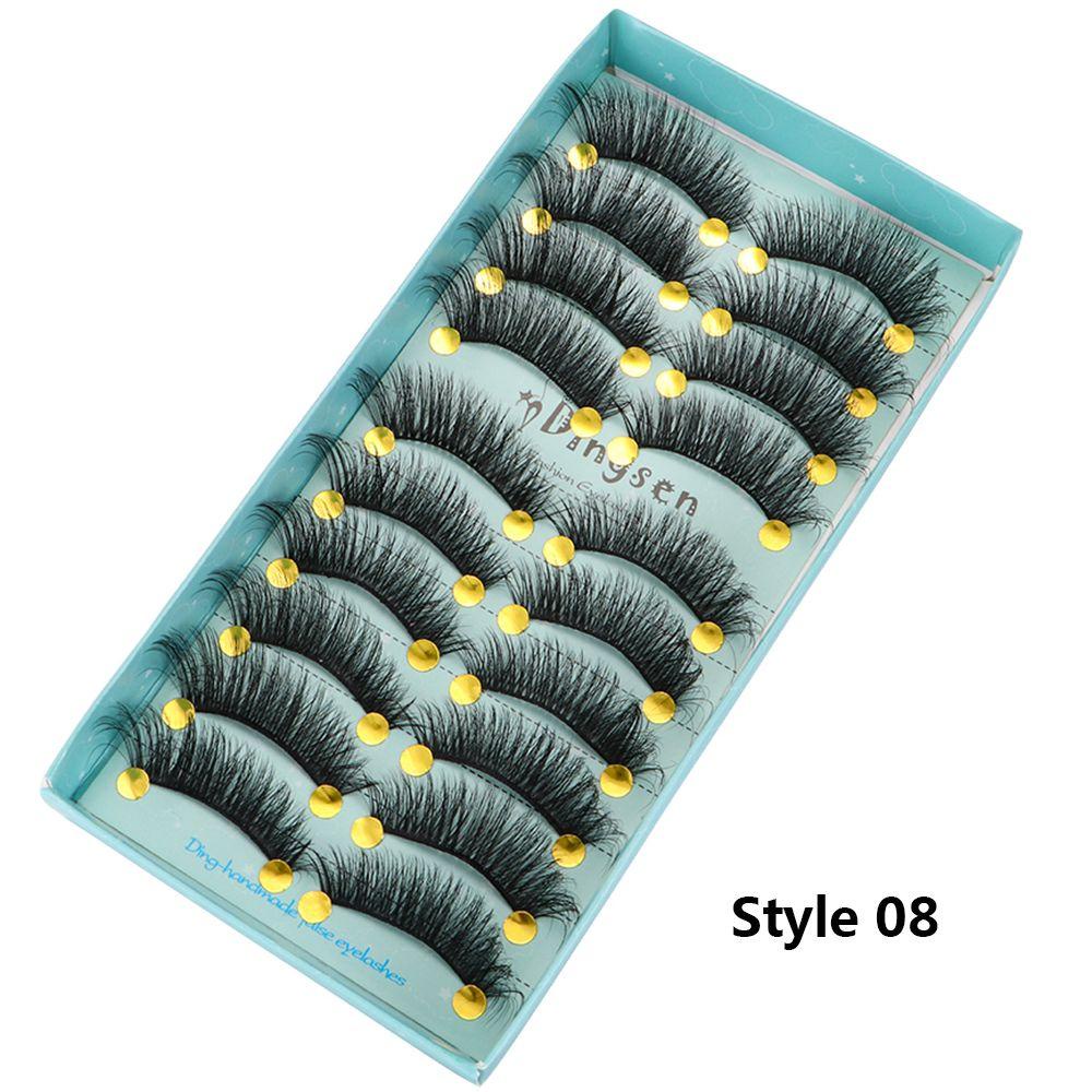 Set 10 Cặp Lông Mi Giả SKONHED 1 SKONHED 3D Trang Điểm Làm Đẹp