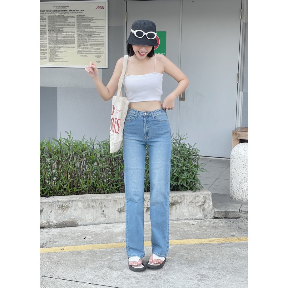 Quần Jean suông cạp cao - Surichau