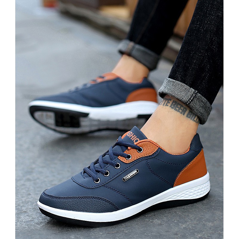 Luxury Simple Men Casual Shoes Light Walking Shoes Business Sneaker
