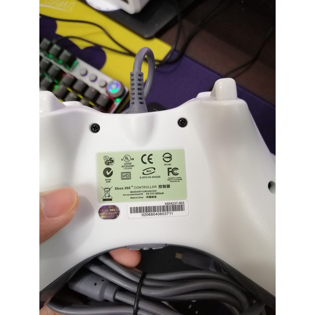 Tay cầm Chơi Game Microsoft Xbox 360 Full box Có Rung - Tay Cầm Có Dây Dùng Cho PC, Laptop chơi full skil