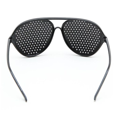 Kính tập mắt Pinhole Glasses - tặng kèm hộp kính thời trang bảo vệ kính+ 1 khăn lau kính