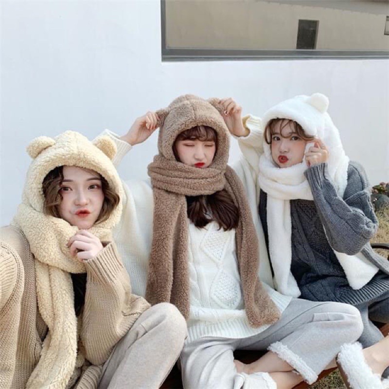khăn mũ 3 in 1
