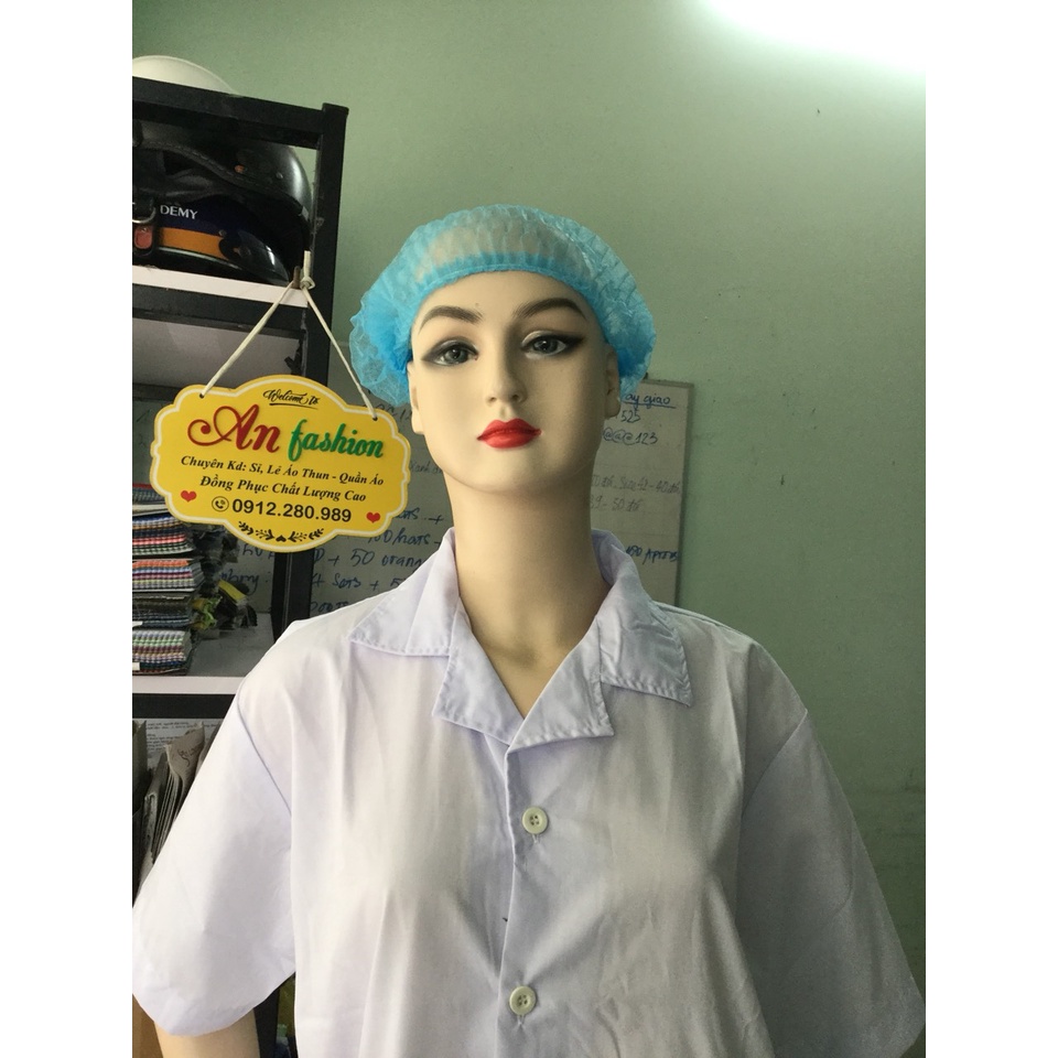 MŨ TRÙM ĐẦU Y TẾ (nón con sâu) 1 túi 100 cái