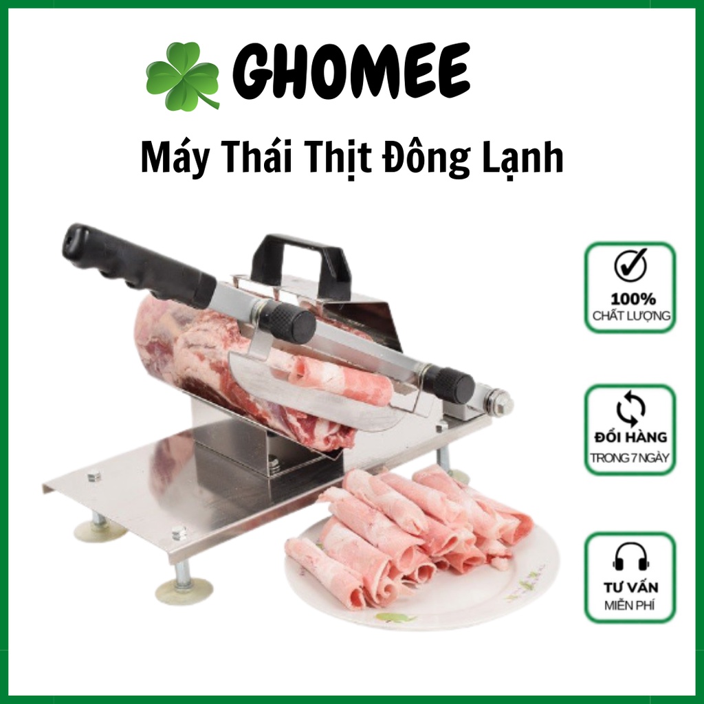 Máy thái thịt đông lạnh,dao cắt thịt làm bếp đa năng (Ảnh thật)