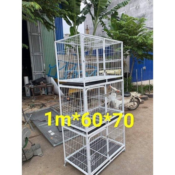 Lồng chó mèo sơn tĩnh điện, kt 1 tầng 1m*60*70
