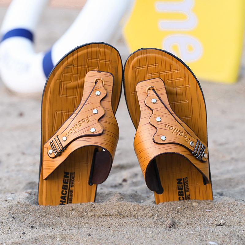 Dép da thời trang mùa hè bền bỉ cho nam size 39-44 tùy chọn màu sắc