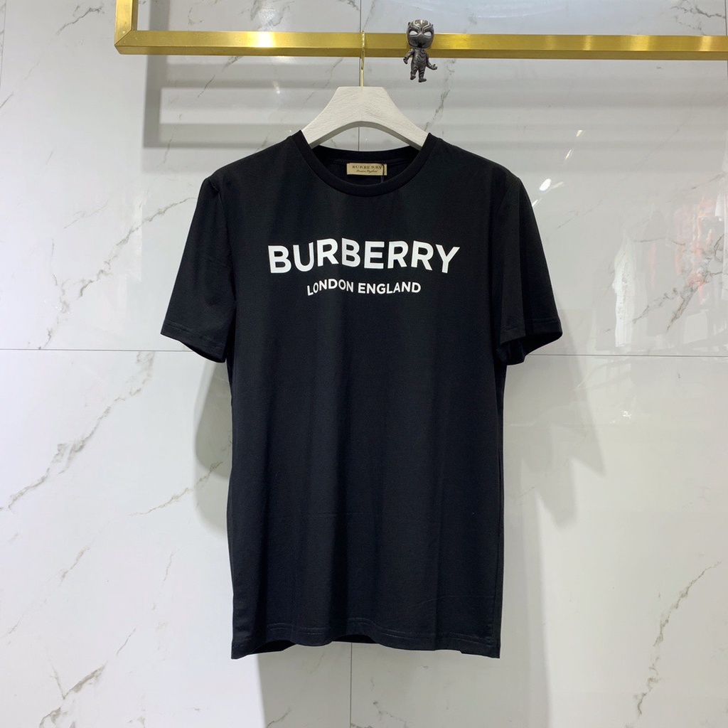 [Mã FAMARAL1 giảm 10K đơn 50K] Áo thun tay lỡ oversize,phong cách unisex form rộng, BURBERRY (v45)