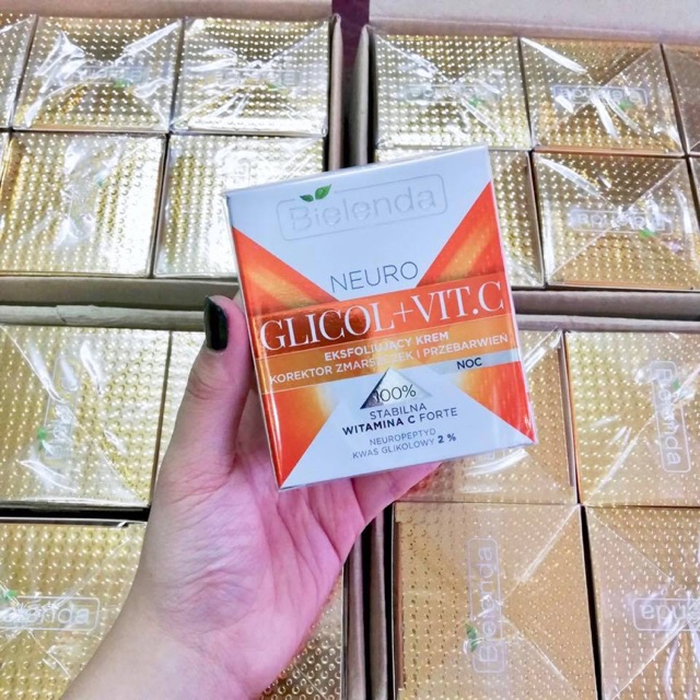 Kem Trắng Da Bielenda Glicol + Vit.C