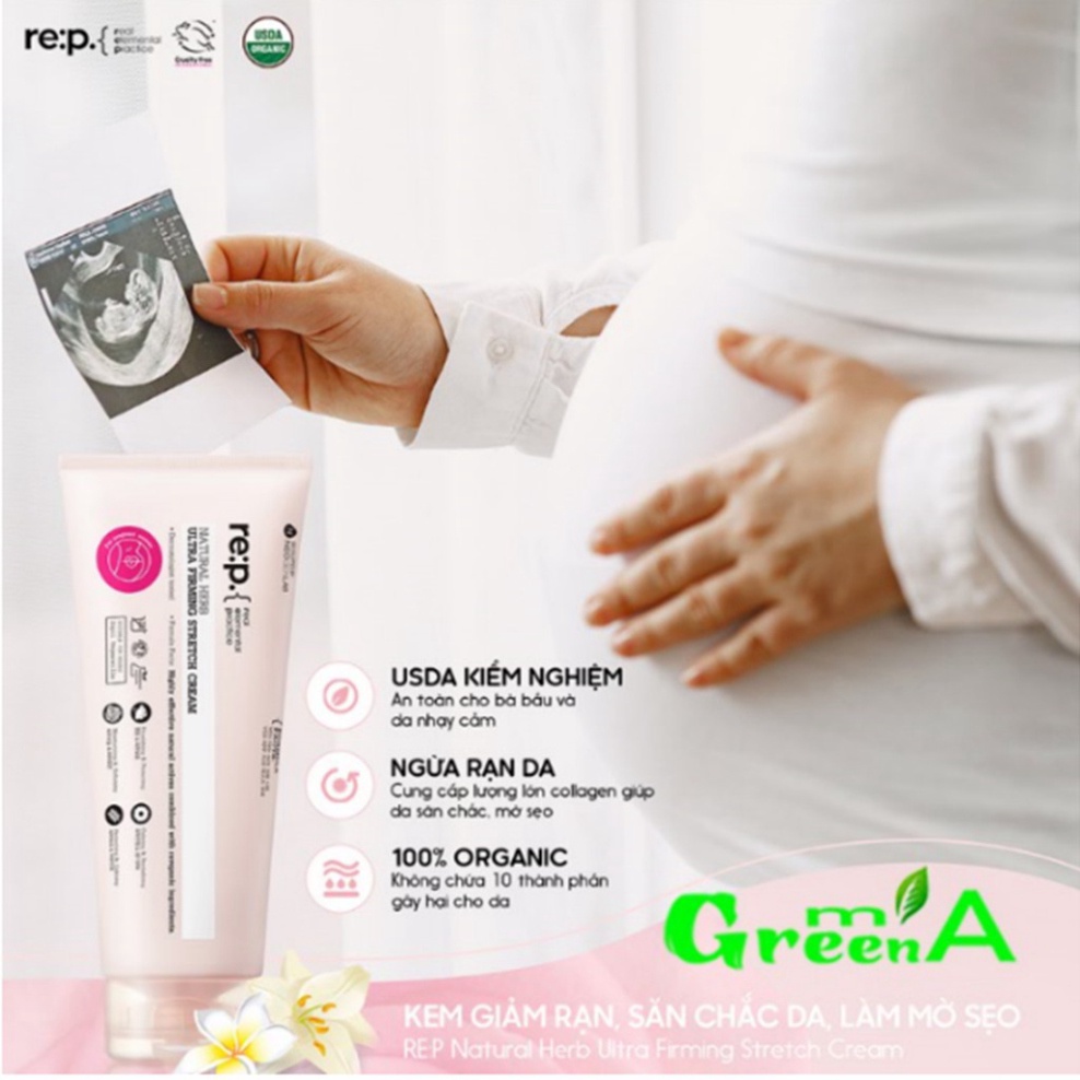 Kem Chống Rạn Da RE:P Giảm Rạn Da Bụng Đùi Săn Chắc Da Làm Mờ Sẹo RE:P NATURAL HERB ULTRA FIRMING STRETCH CREAM 200ml | BigBuy360 - bigbuy360.vn