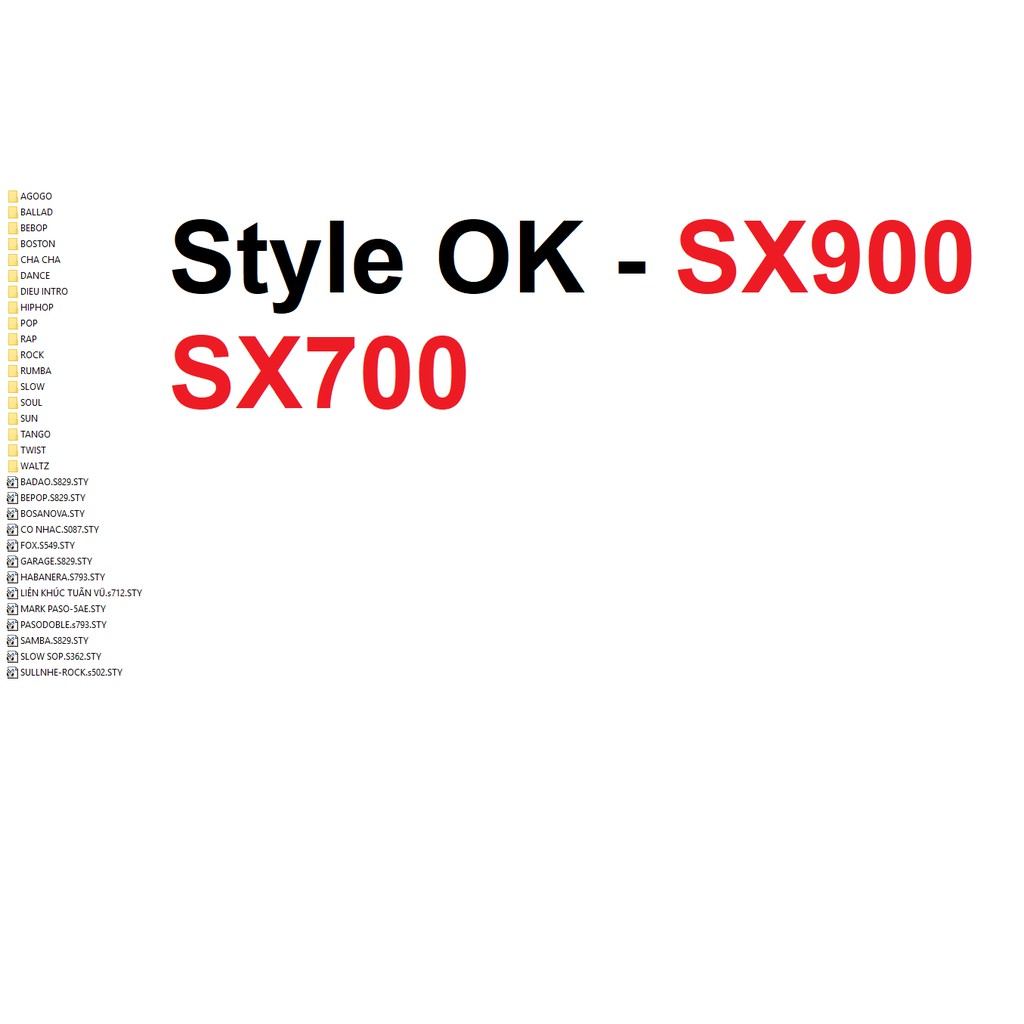 Full dữ liệu đi show cho Yamaha SX900 SX700 tặng kèm USB 16GB siêu bền