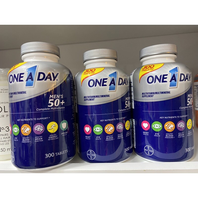 [nhập mỹ - date 08/22] Vitamin Tổng hợp Cho Nam Trên 50 Tuổi One A Day Men's Health Formula 50+ 300 Viên