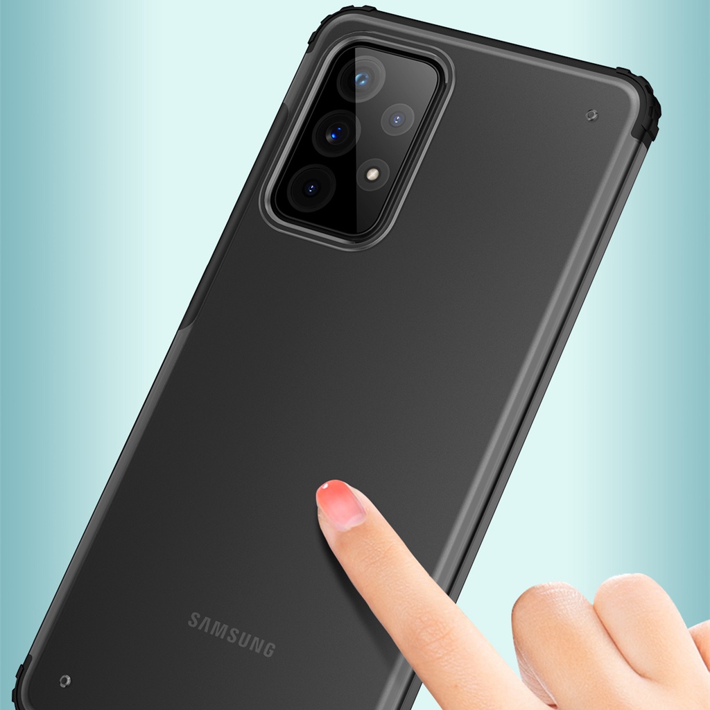 Ốp Điện Thoại Trong Suốt Mặt Nhám Chống Rơi Cho Samsung A12 A22 A32 A33 A42 A52 A53 A72 A73 A82 4G 5G
