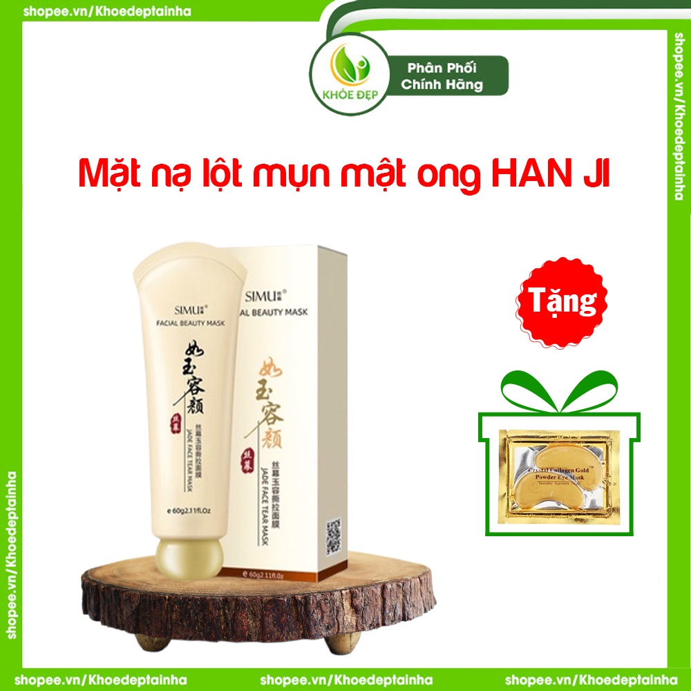 Mặt nạ lột mụn, gel lột mụn đầu đen, lột mụn, se khít lỗ chân lông, dưỡng ẩm, mặt nạ lột mụn mật ong HAN JI