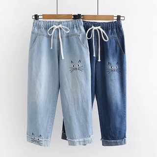 Quần Jean Baggy Lửng Mèo
