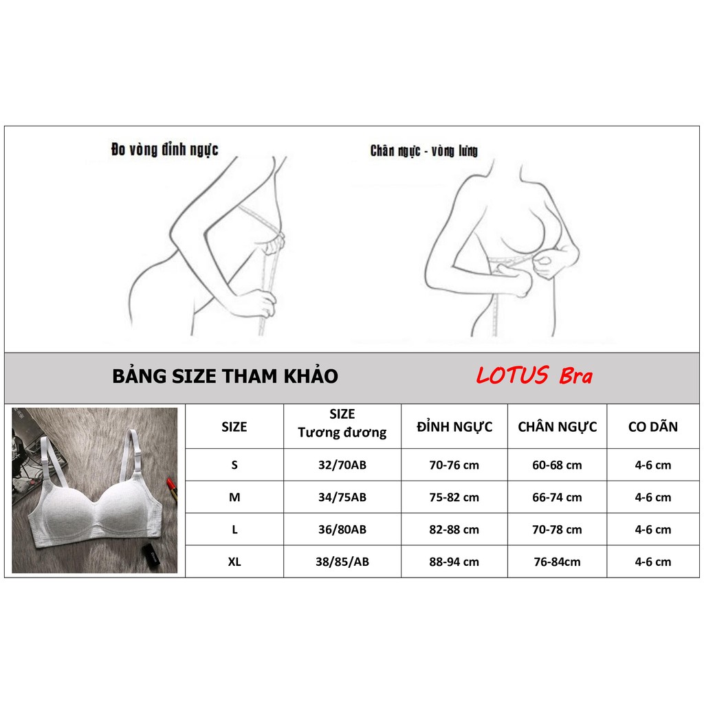 Áo lót ngực nữ sinh cotton không gọng mút đệm mỏng, thoáng mát  NuciFera AL41 | BigBuy360 - bigbuy360.vn