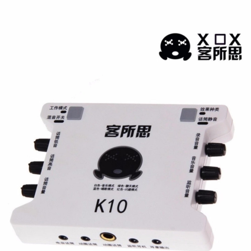 Card sound hát karaoke cắm ngoài USB - XOX K10 Cho Âm Thanh Chất Lượng