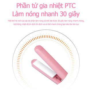 Máy uốn tóc duỗi tóc thẳng bấm dập xù mini