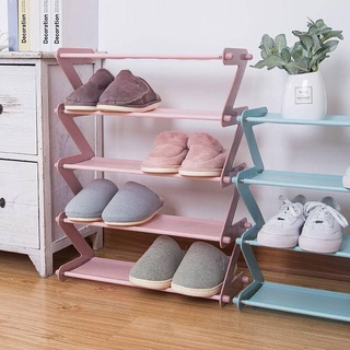 Shoe shelf simple multi-layer dust-proof shoe cabinet home door small bedroom dormitory stainless steel shoe storage artifact