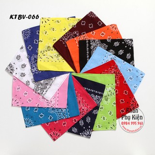 Khăn Bandana, Khăn Turban Hiphop 55x55cm (ktbv066)