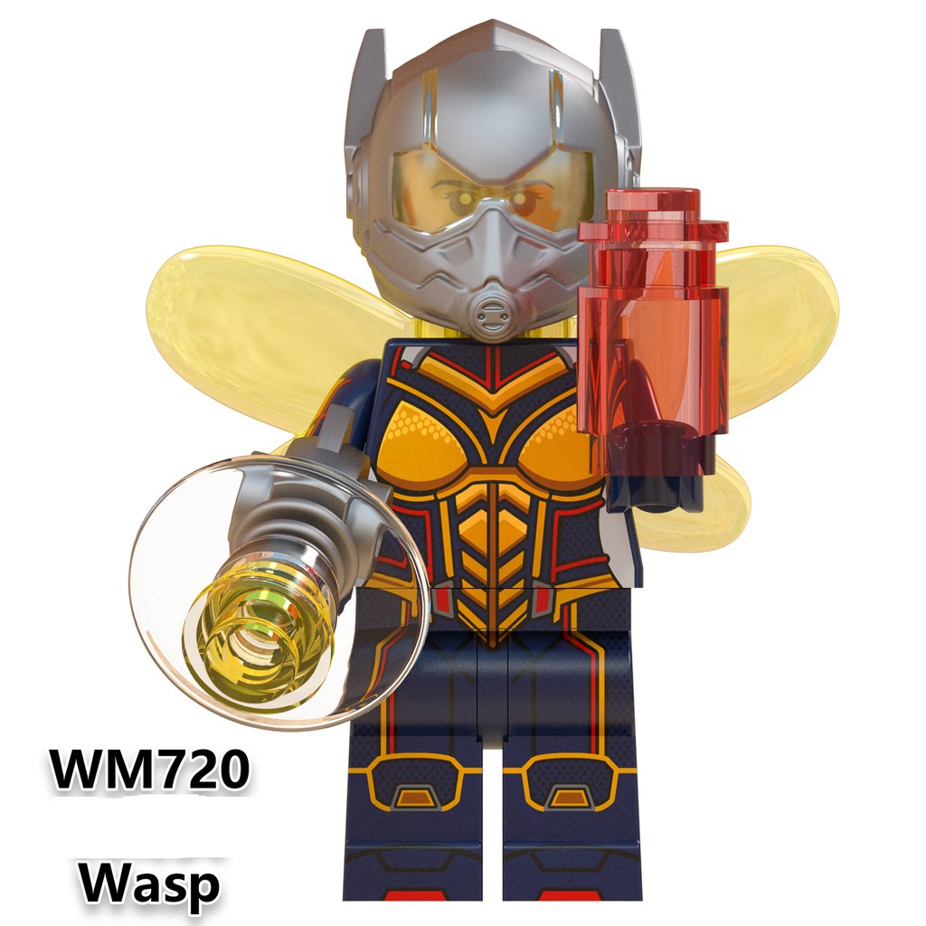 Minifigures Marvel Các Nhân Vật Thor Iron Man Captian Ant Man War Machine Wasp WM6063