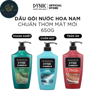 ( TẶNG 1 LĂN DYNIK ) Dầu Gội Nước Hoa Nam Dynik Mát Lạnh Sạch Da Đầu 650g