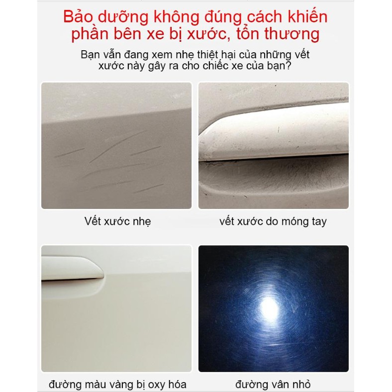 Sáp sửa chửa vết xước xe hơi, xe máy FantasticXML ( Kèm xốp và khăn ) - Home and Garden