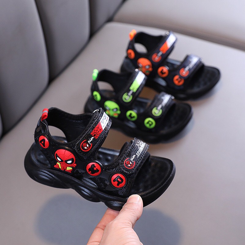 Giày Sandal Siêu Nhân Siêu Đẹp Cho Bé Trai - Chống Trượt Cho Bé Freeship