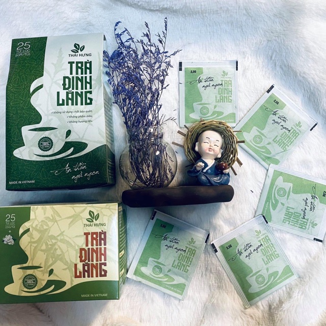 Trà đinh lăng an thần ngủ ngon Thái Hưng, trà thảo dược thiên nhiên