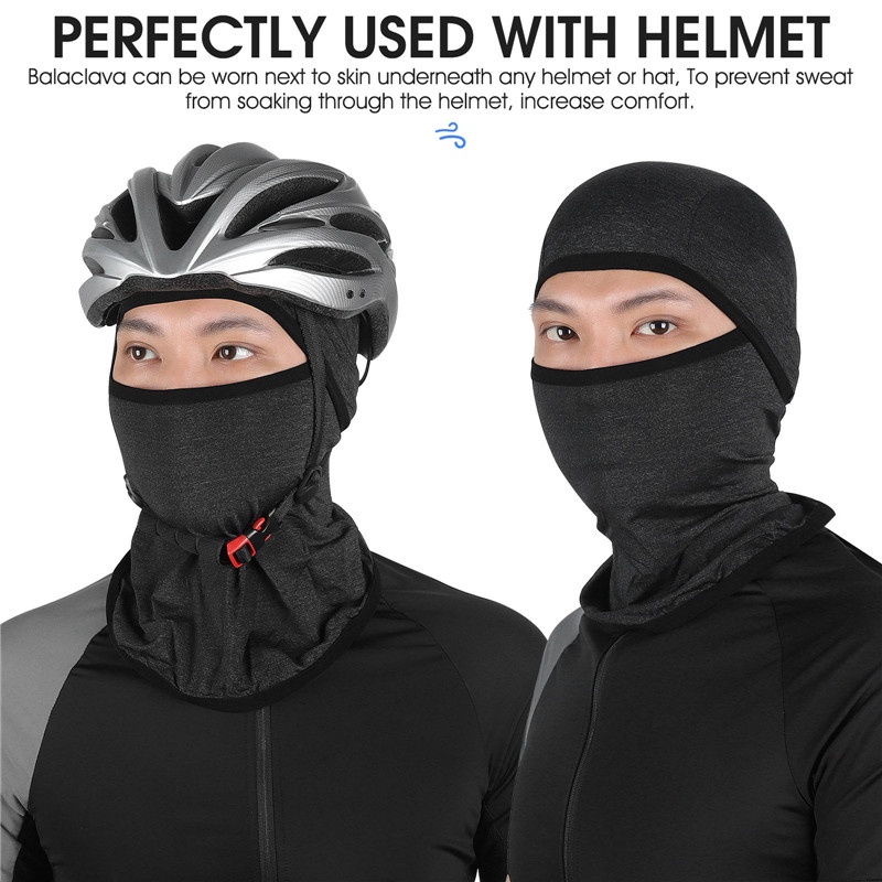 Mũ đội đầu WEST BIKING che toàn bộ khuôn mặt bằng vải lụa mát chống bụi tiện dụng