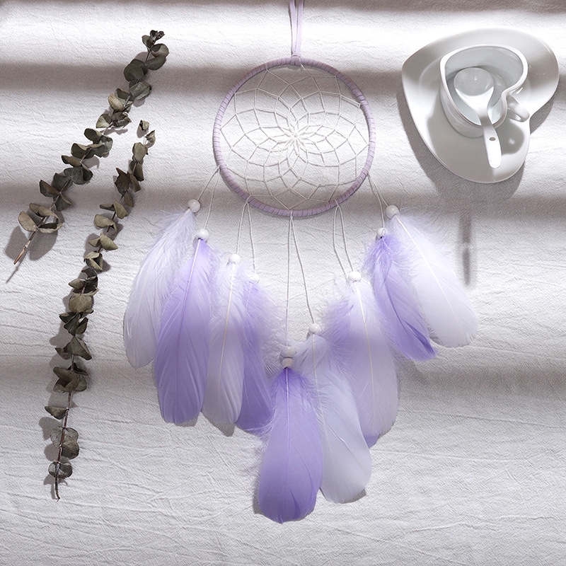 Dream catcher mini đơn giản đáng yêu trang trí cho phòng bé gái