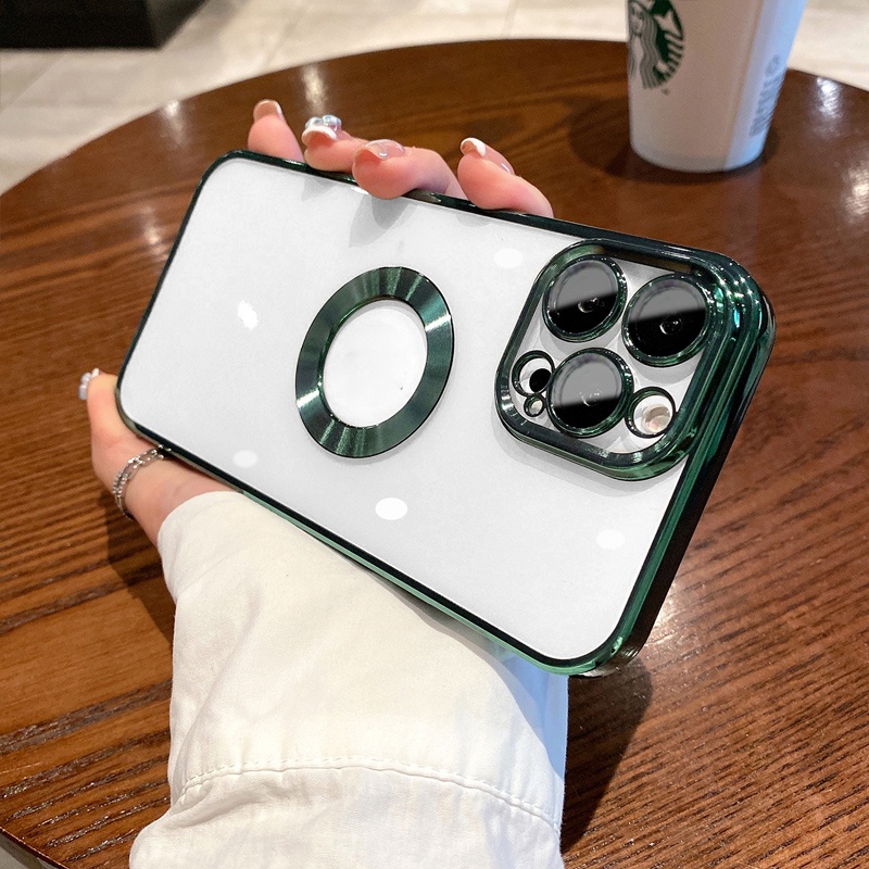 PKTC_Ốp lưng iPhon hở táo TPU Viền Vuông Mềm Mạ Crom 6D Siêu HOT cho iPhon 11/12/13/pro/promx/X/7/8P PKTC