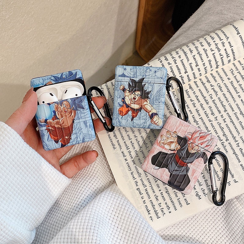 Vỏ Bảo Vệ Hộp Sạc Tai Nghe AirPods 1 2 3 Pro Bằng Silicon Mềm Hình Son Goku Dragon Ball