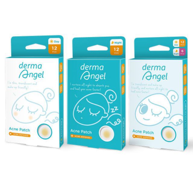 Miếng Dán Mụn Ban Ngày và Ban Đêm Derma Angel | BigBuy360 - bigbuy360.vn