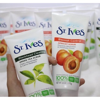 Sữa rửa mặt tẩy da chết St Ives Blemish Control Scrub