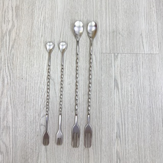 Thìa pha chế bar spoon 26cm hoặc 32cm (thìa bar, muỗng khuấy, thìa khuấy) - Muỗng Pha Chế Bartender