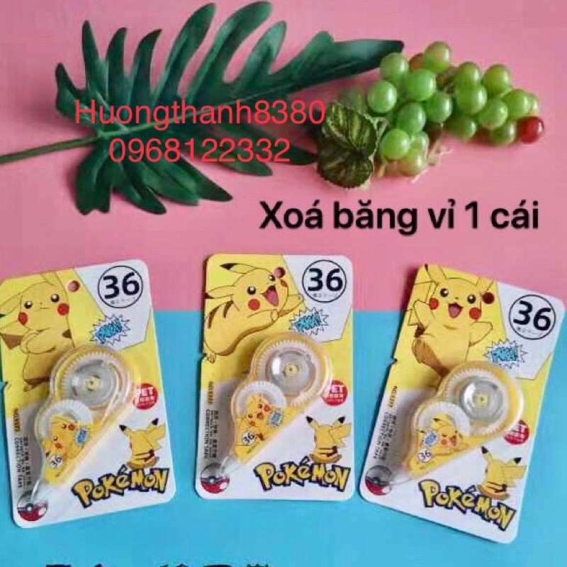 Xoá Băng 9377 Hình Pokemon(01 chiếc)