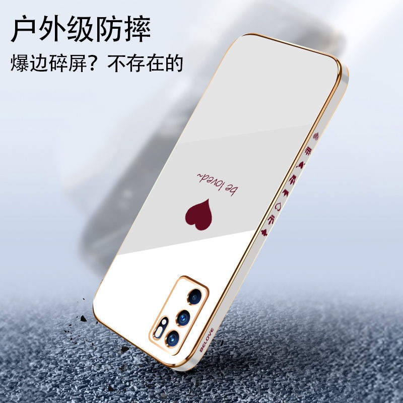 Ốp Điện Thoại Silicon Mềm Hình Vuông Mạ Viền Sang Trọng Cho oppo reno5 5PRO RENO6 6PRO RENO6Z RENO7 RENO7 PRO
