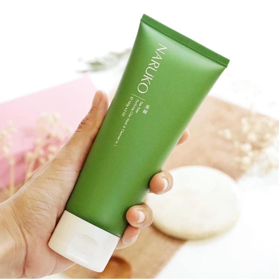 Sữa rửa mặt dạng bùn tràm trà Naruko Tea Tree Purifying Clay Mask & Cleanser In 1